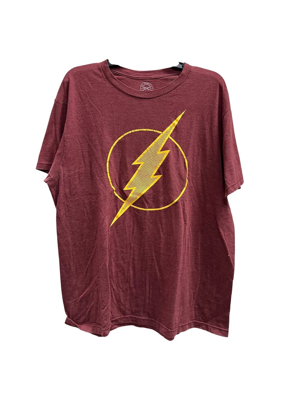 Original DC Comics Red Lightning Bolt Flash tee sz L